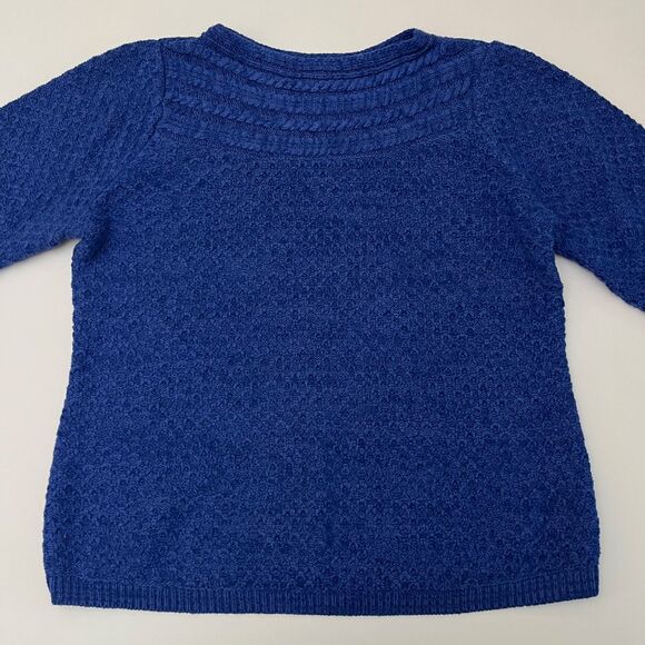 Croft & Barrow Cable Knit Blue‎ XL Pullover Sweater Croft & Barrow Casual 411 - Picture 2 of 7